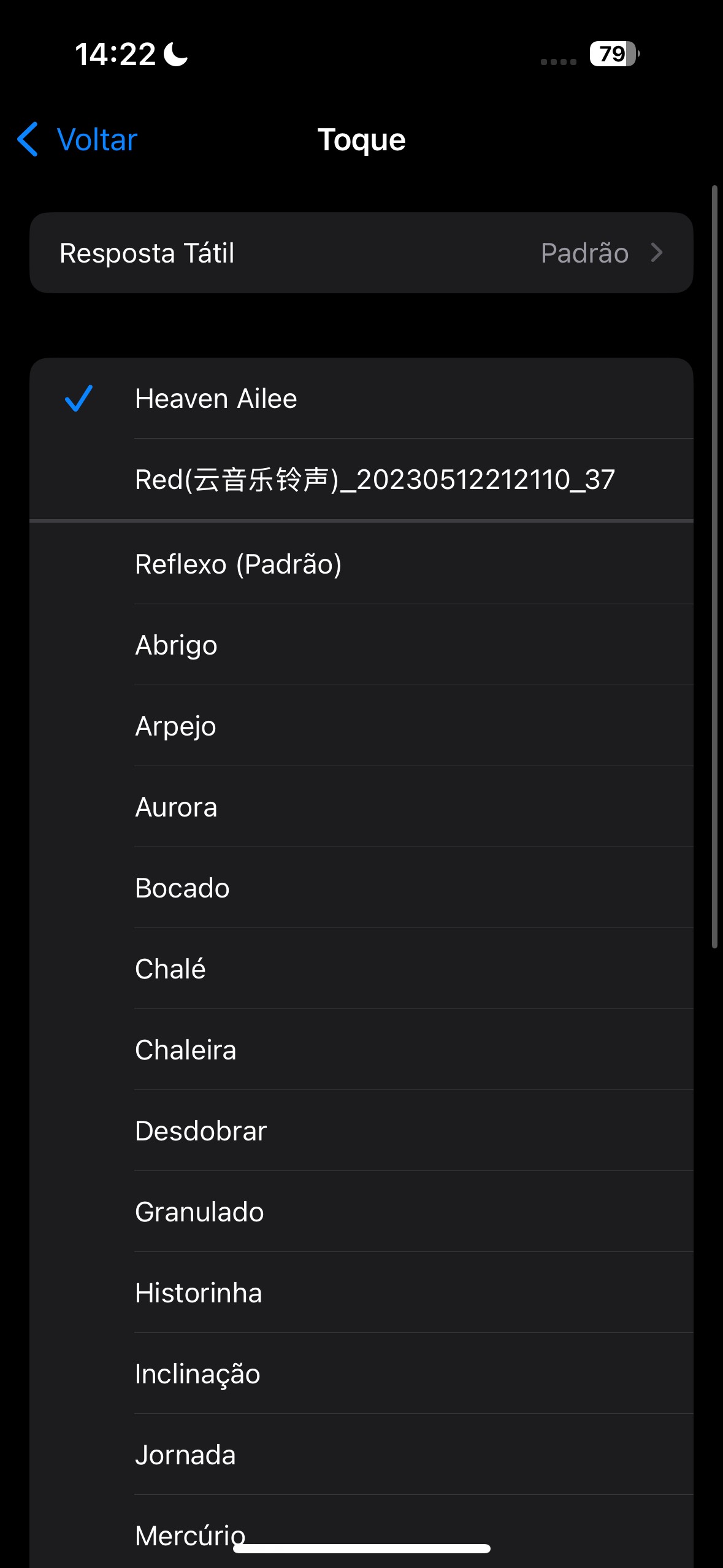 Testar sons diferentes