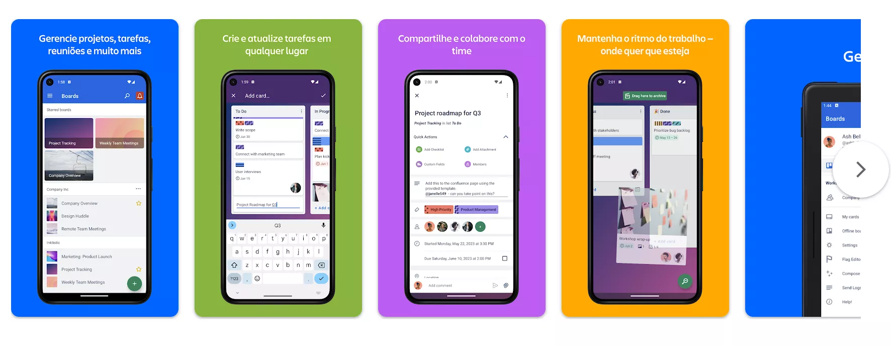 Melhores aplicativos de planejamento para Android: Trello