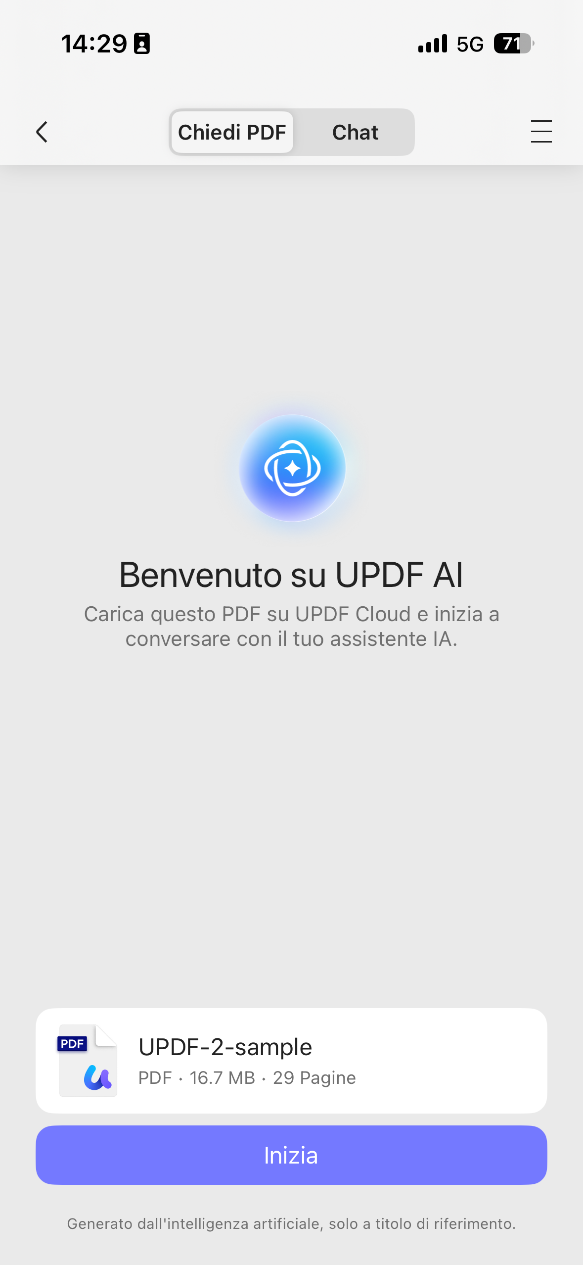 chat with pdf on ios 26 