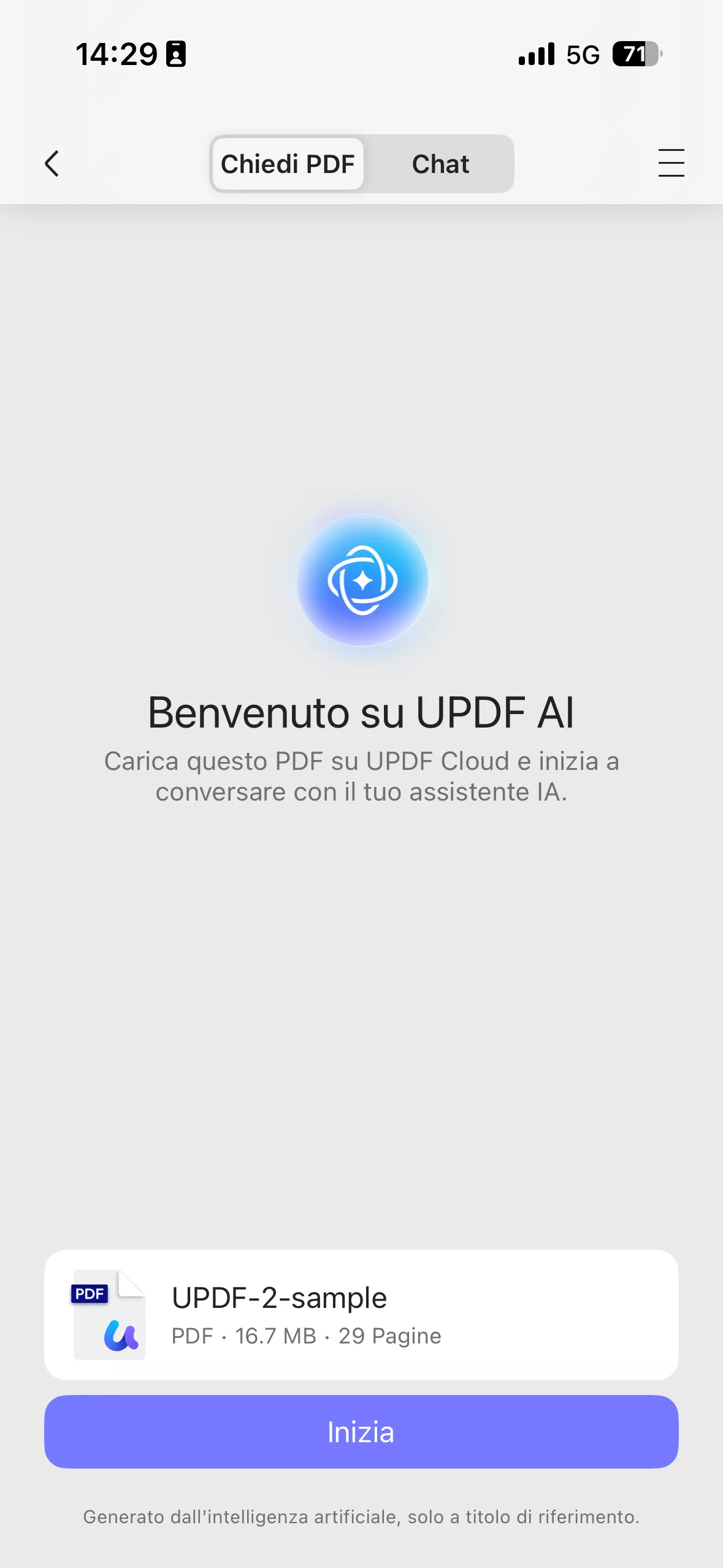 chat with pdf on ios 26 