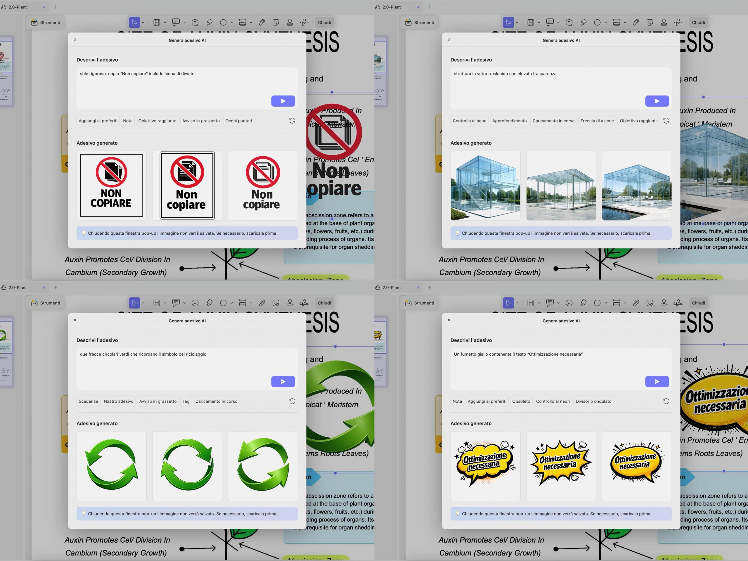 mac ai genera adesivi timbri filigrane e sfondi updf