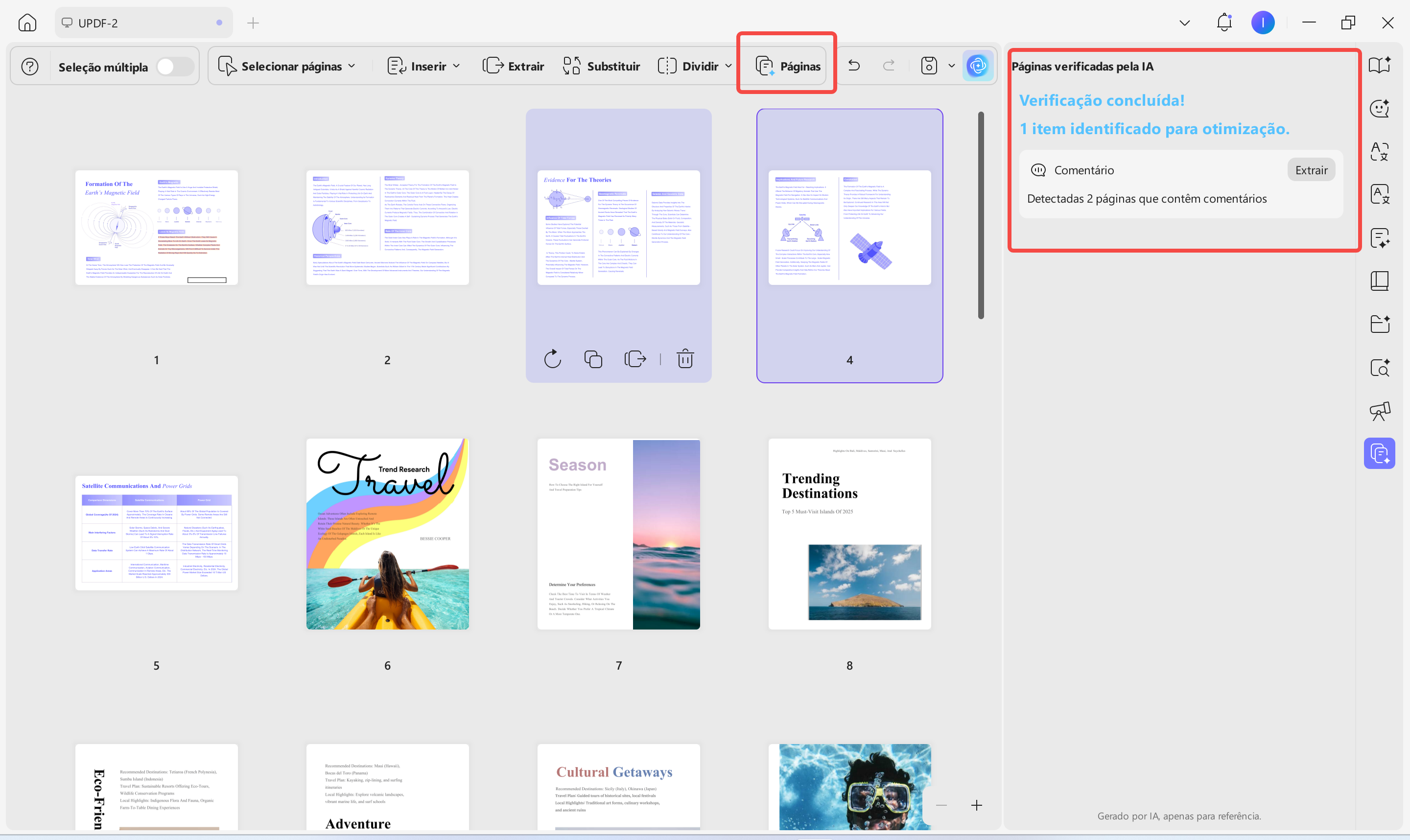 updf ai page management win