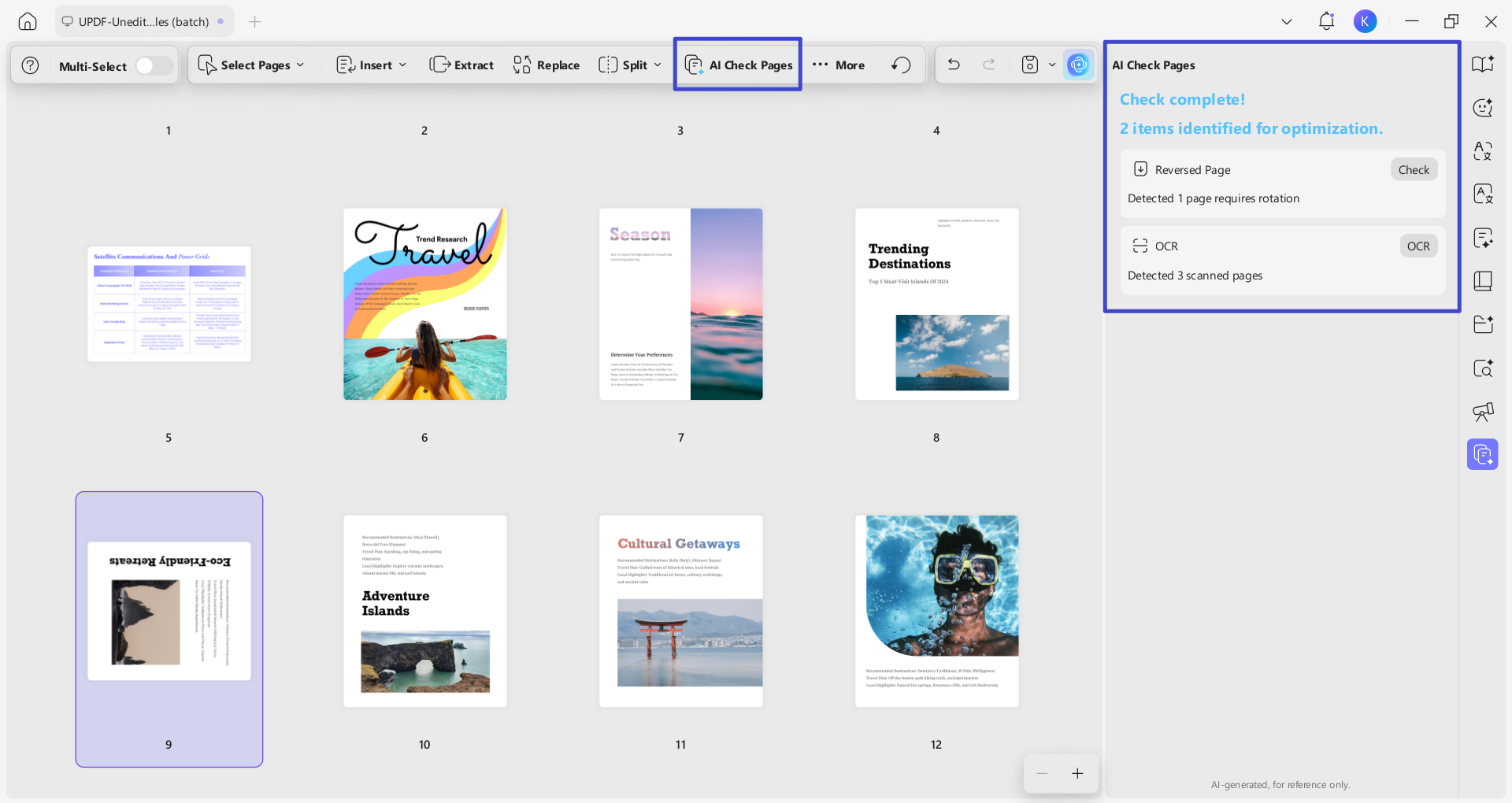 updf ai page management win