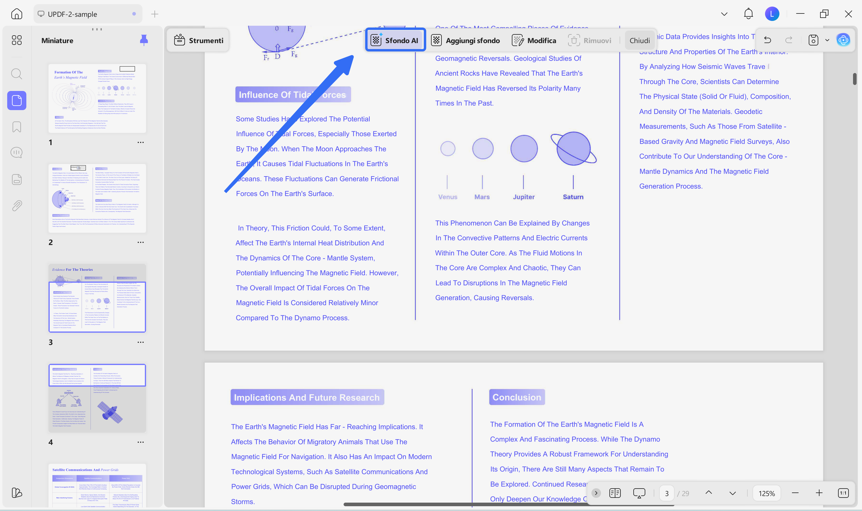 click on the ai background