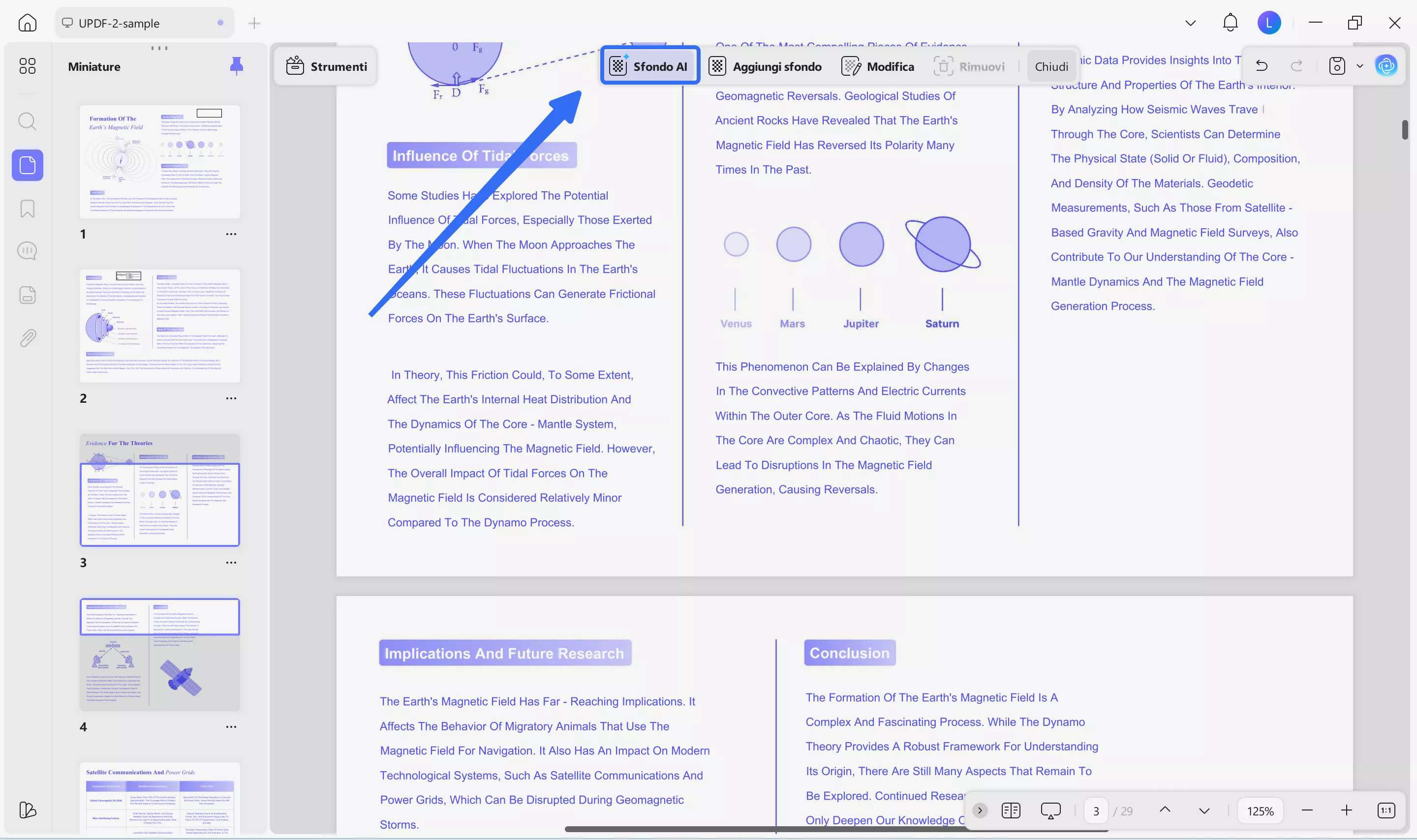 click on the ai background