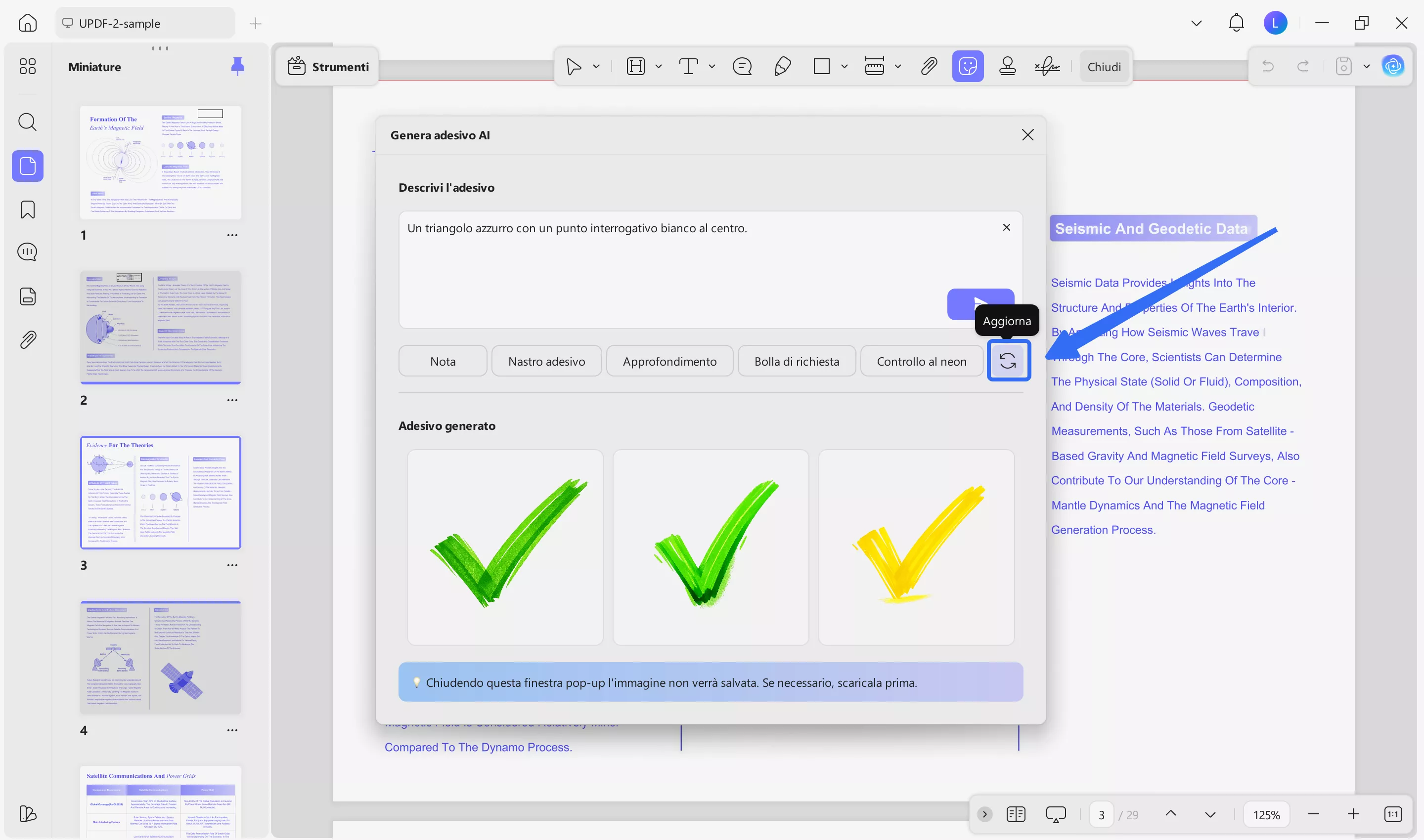 click the refresh button