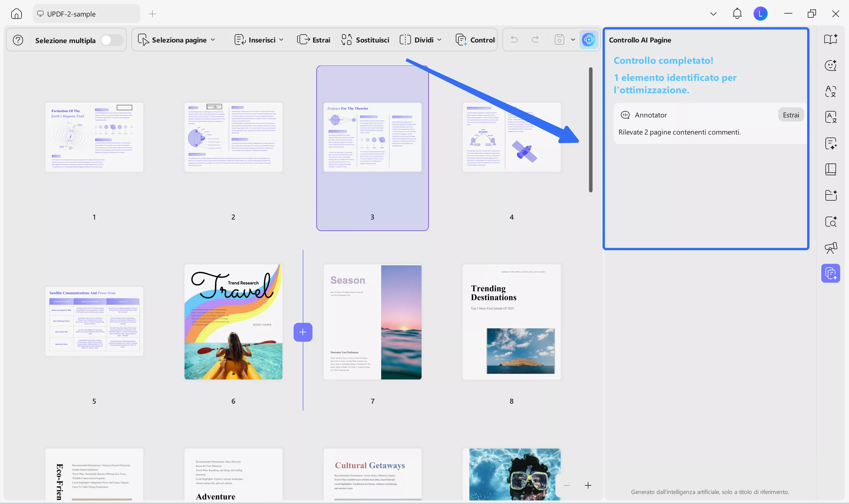 ai check pages panel
