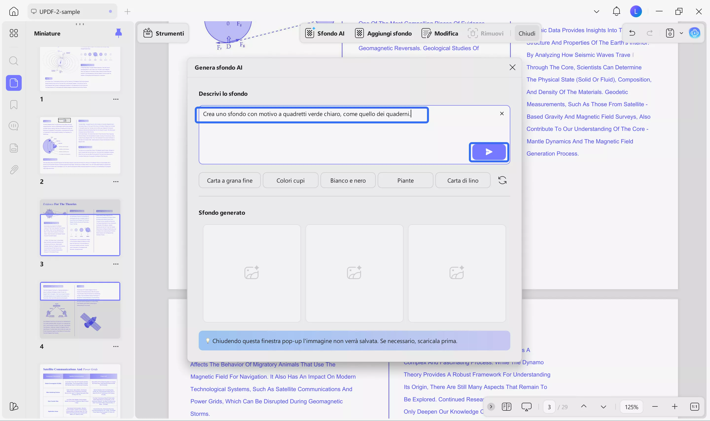  describe the background with a prompt