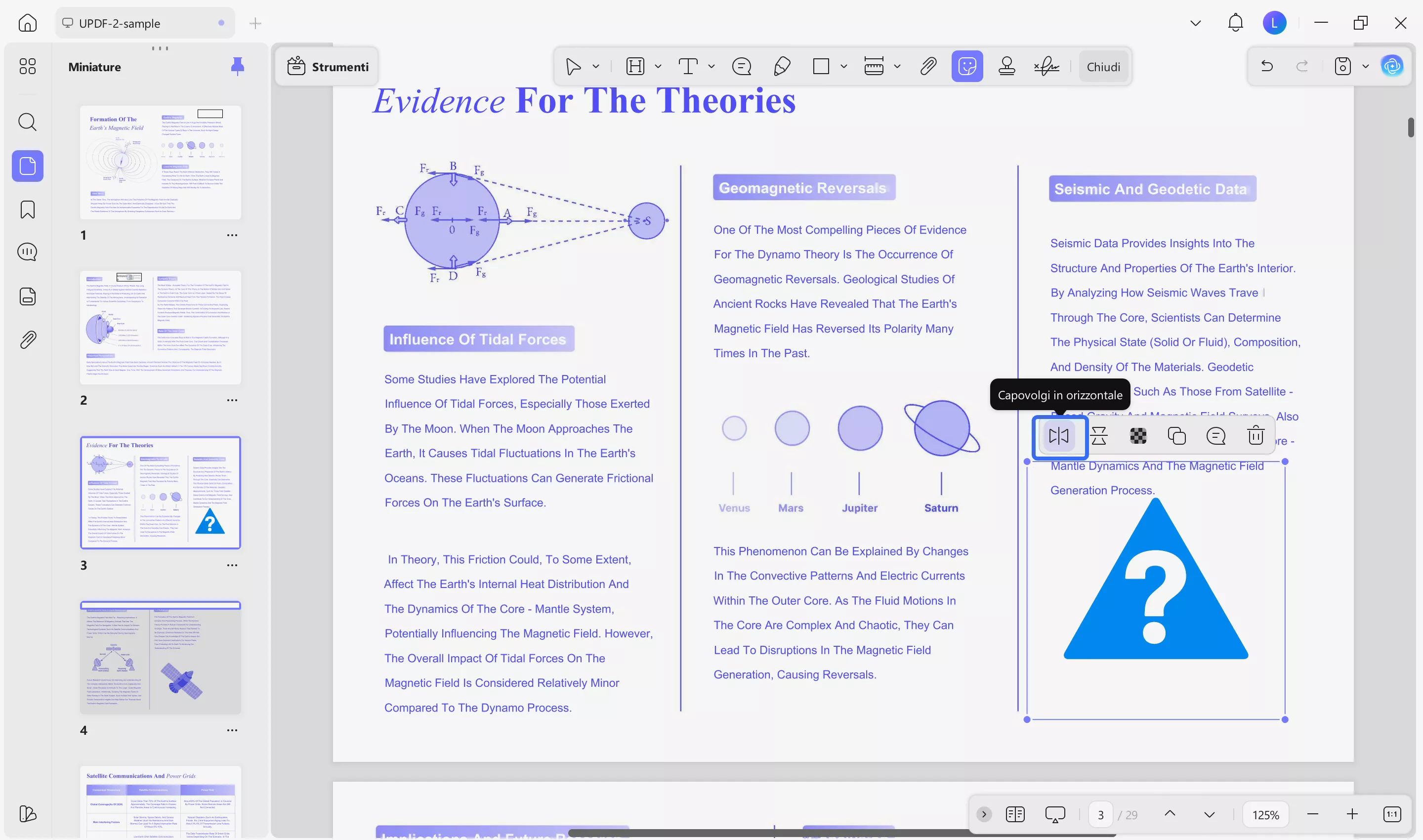 sticker customization toolbar