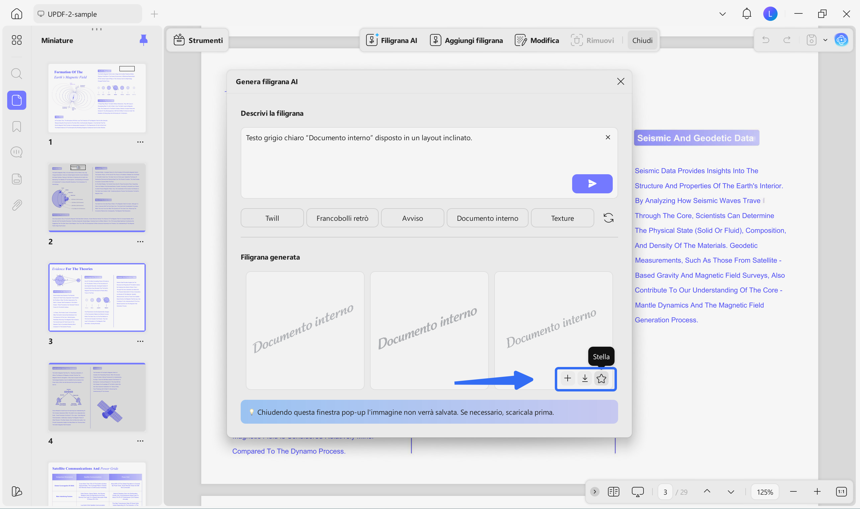 add, download, or star watermarks