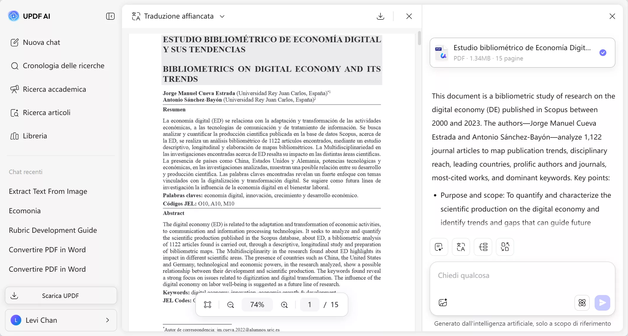 chat project web feature updf