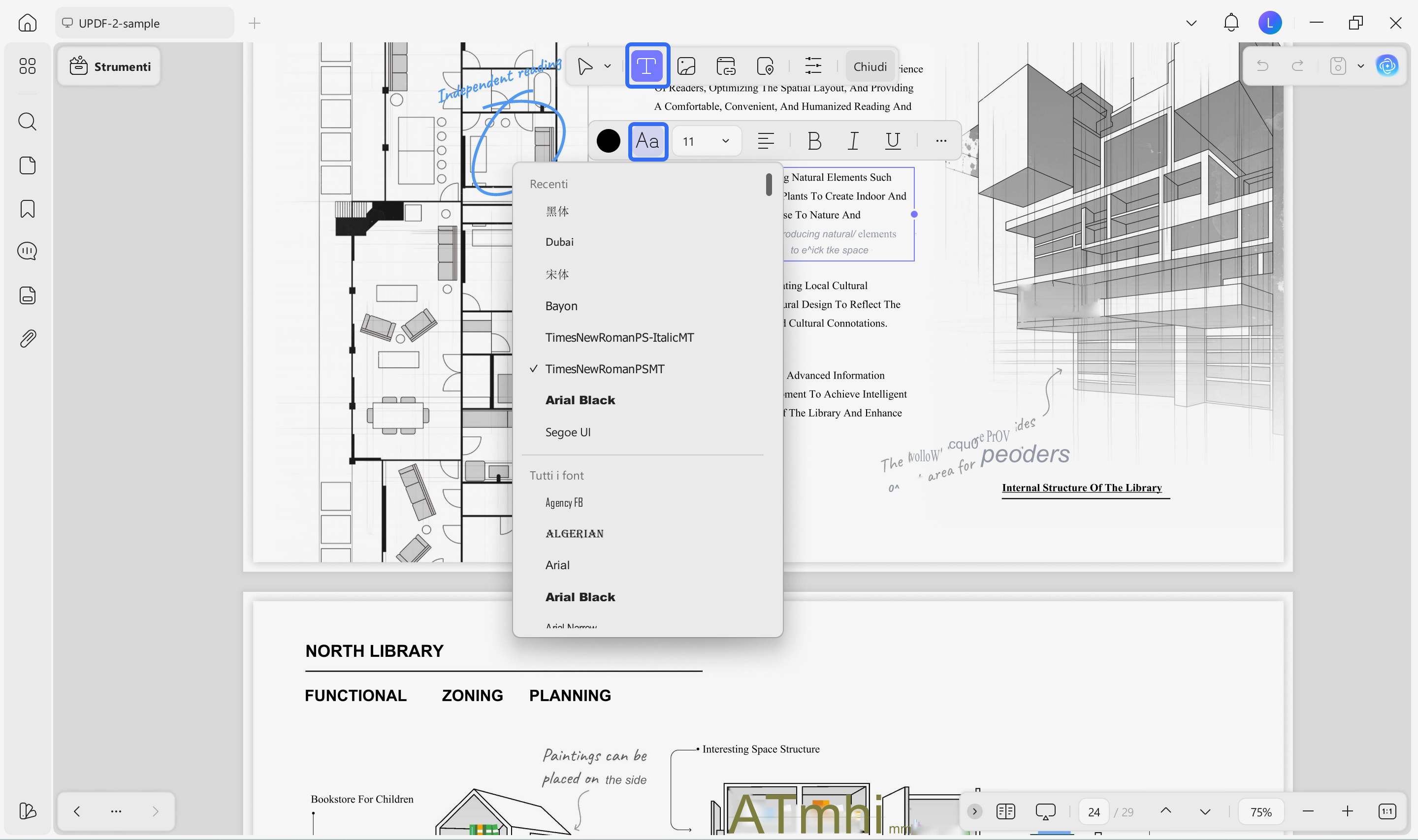 find font from pdf change font