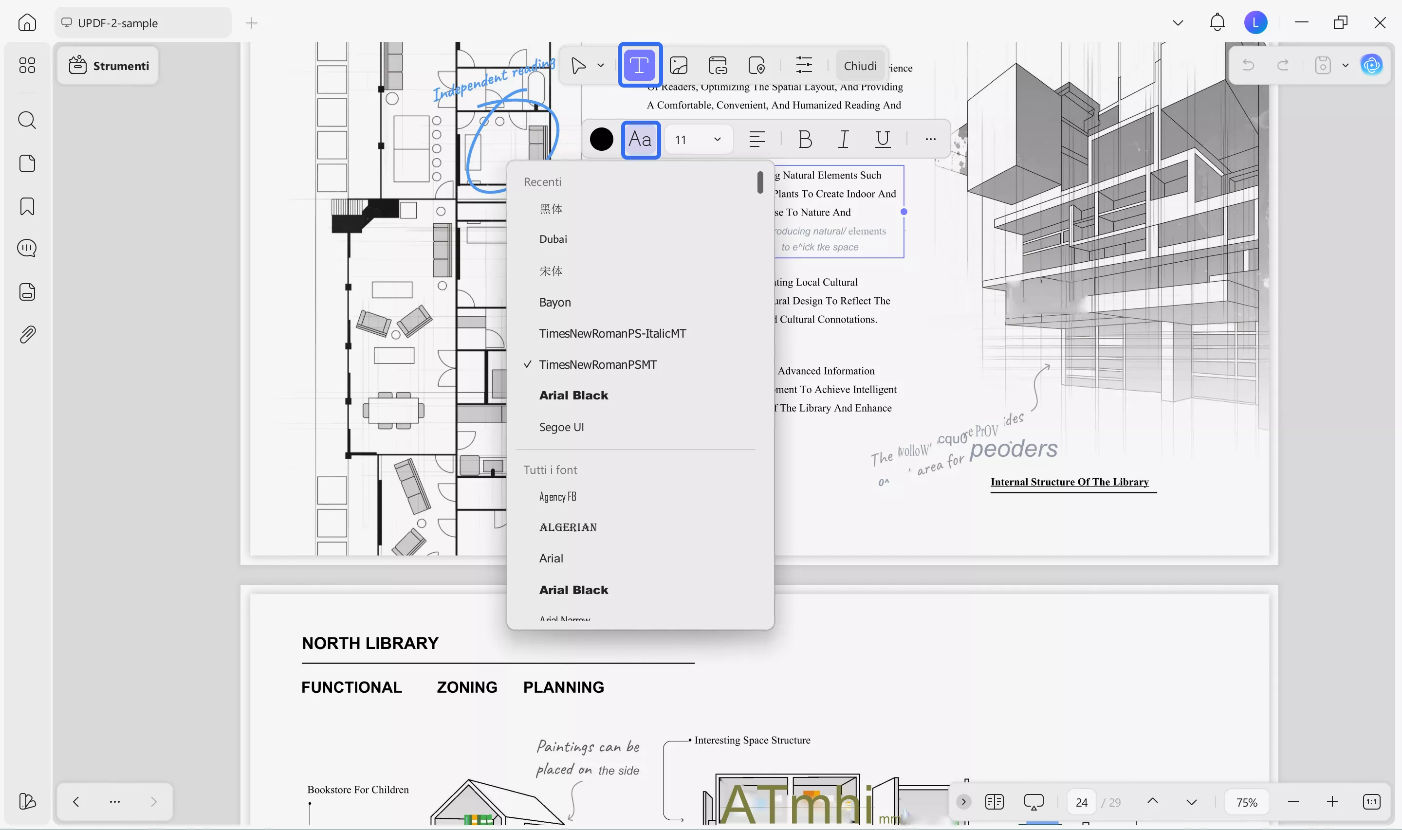 find font from pdf change font