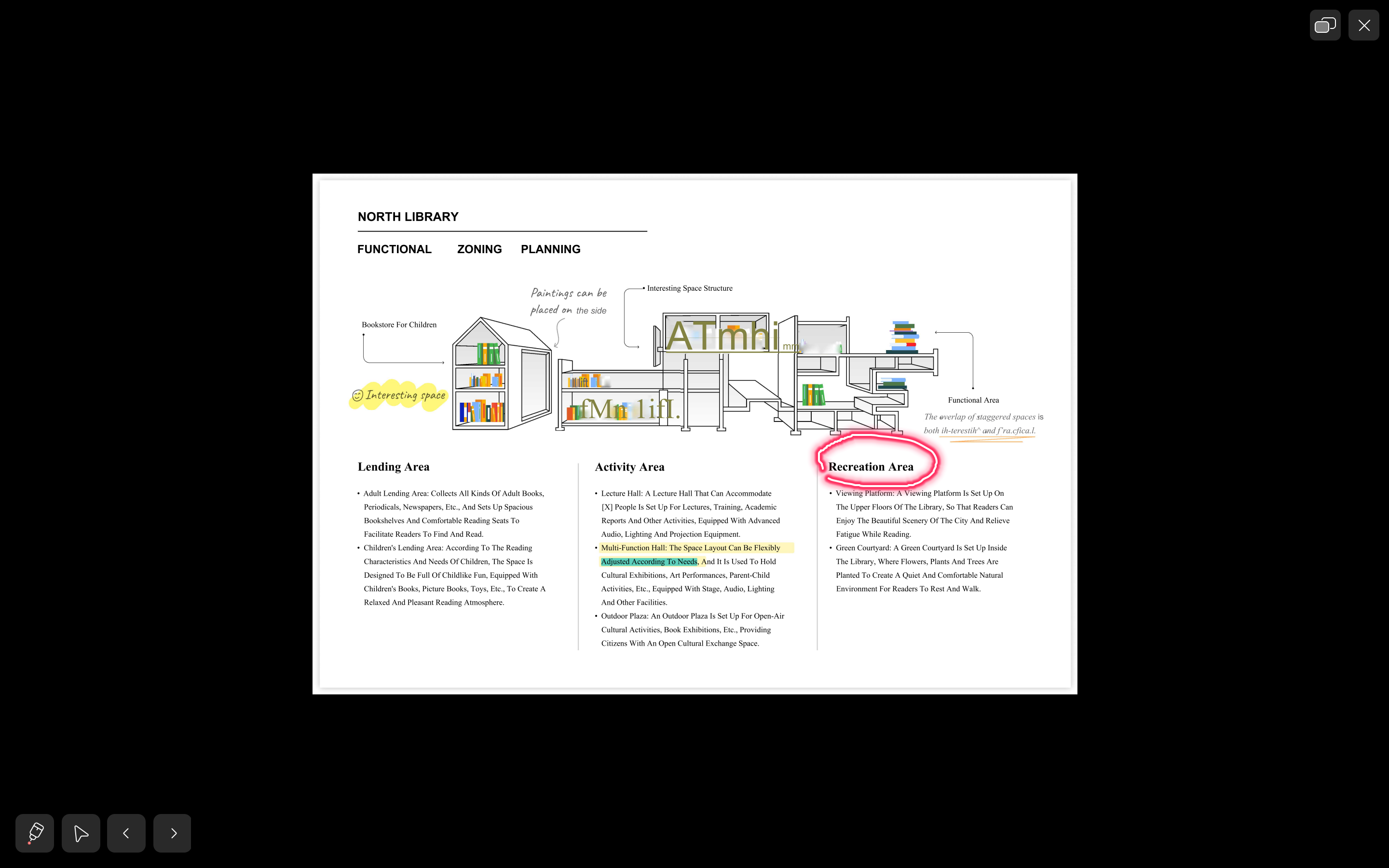 highlight the text of slide show with UPDF