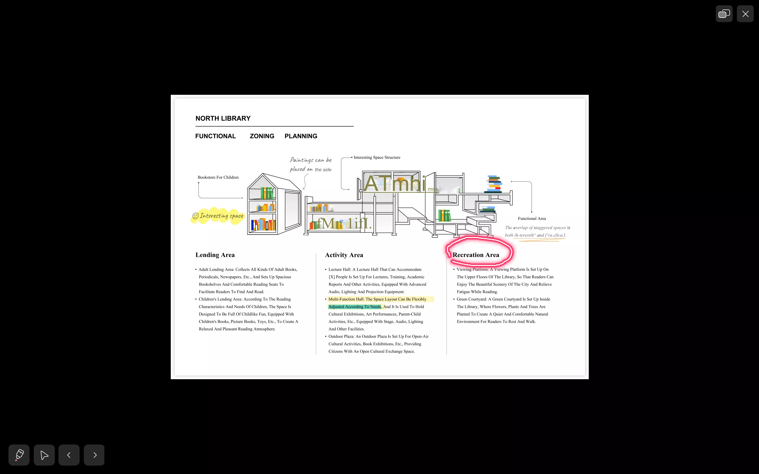 highlight the text of slide show with UPDF