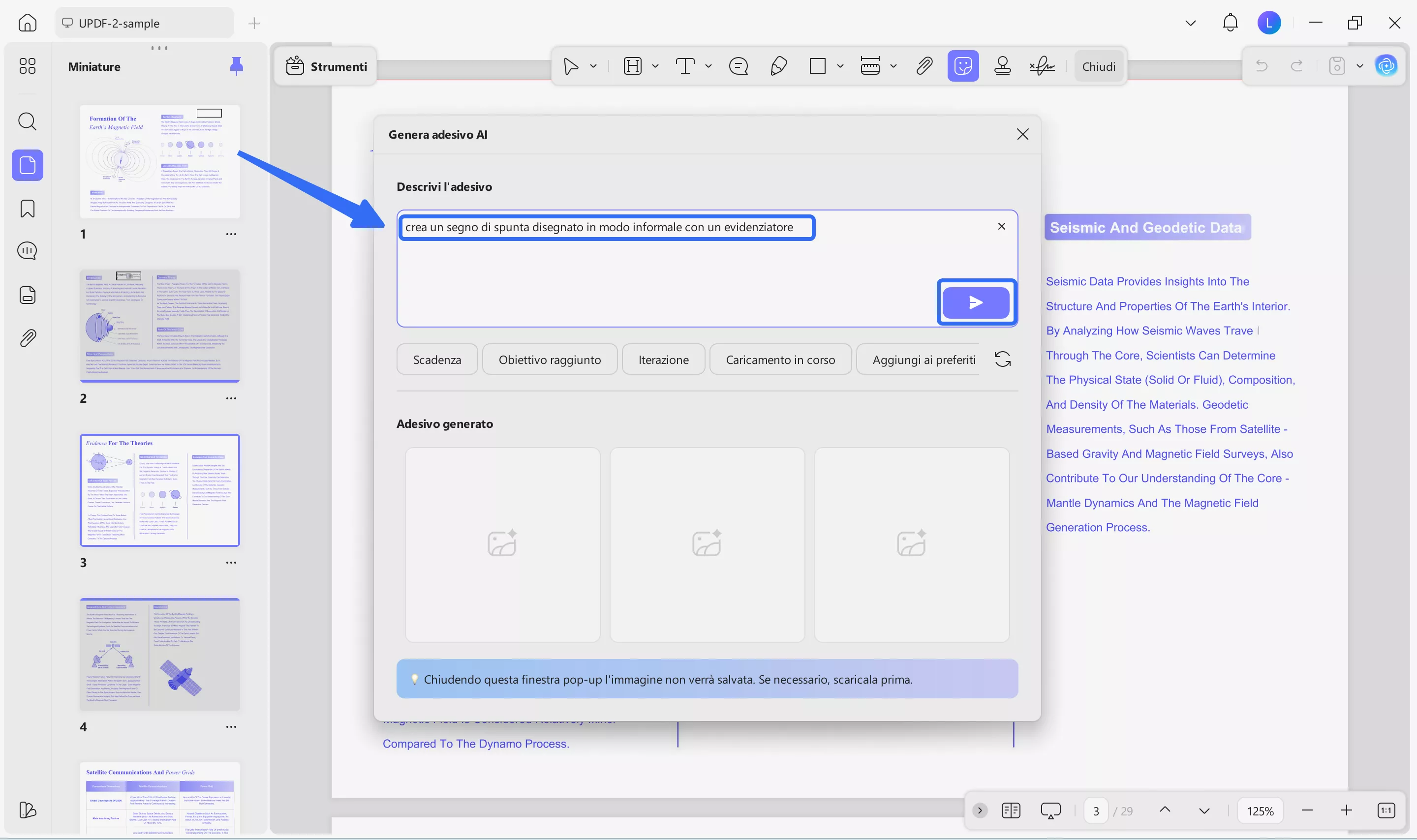 enter promt for generating sticker it 