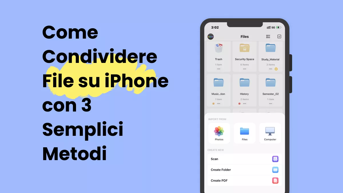 Come Condividere File su iPhone con 3 Semplici Metodi