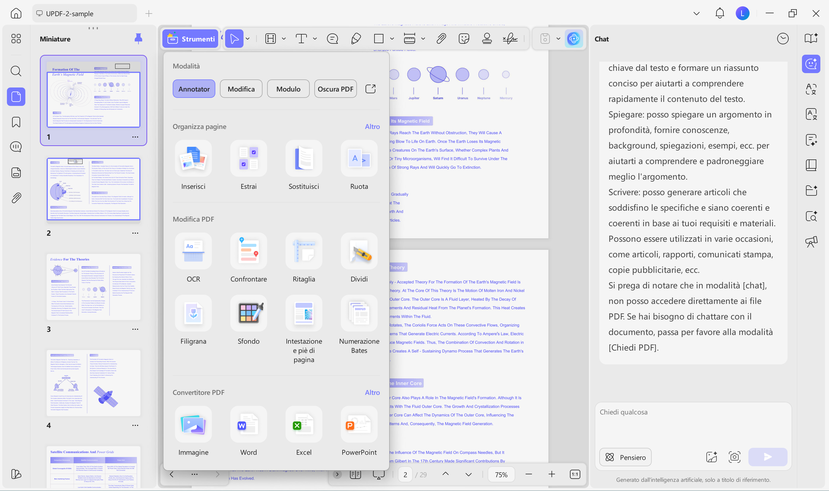 UPDF PDF management tools