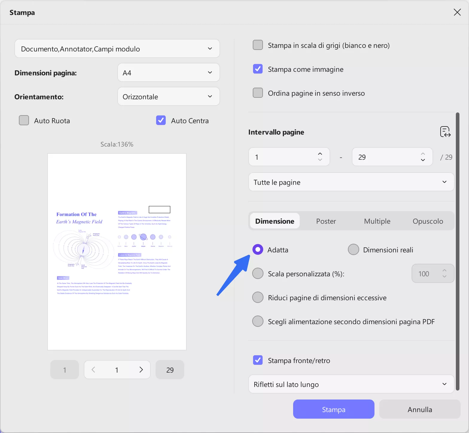 scale pdf page sizing and handling