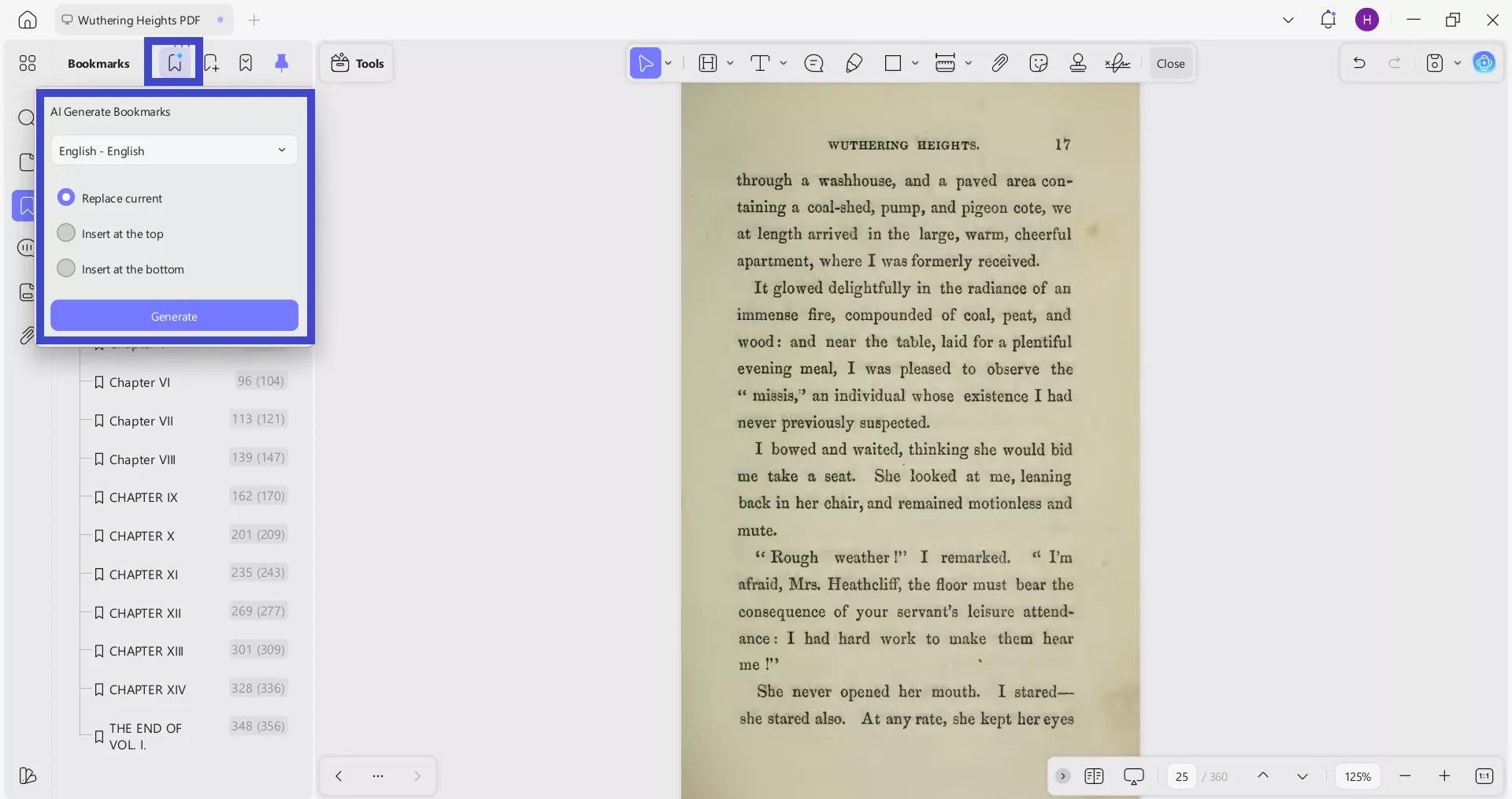 updf replace bookmarks