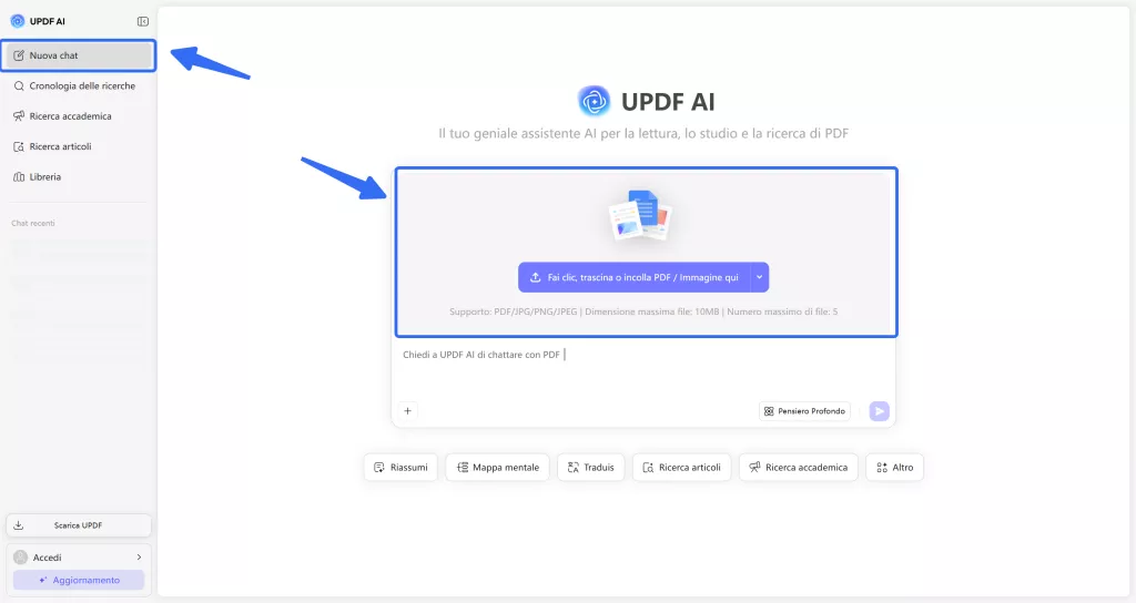 upload file updf ai online 