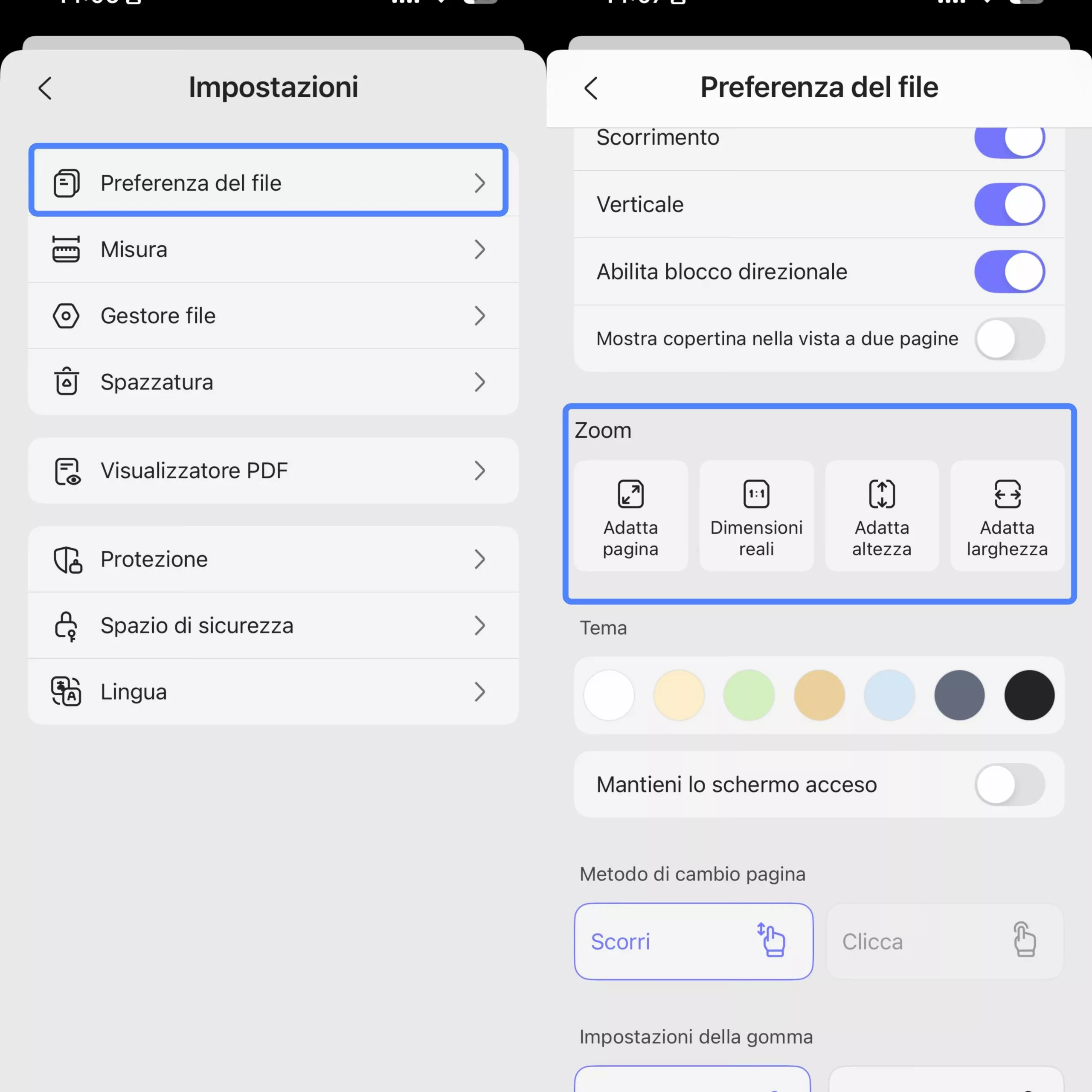 updf fullscreen mode