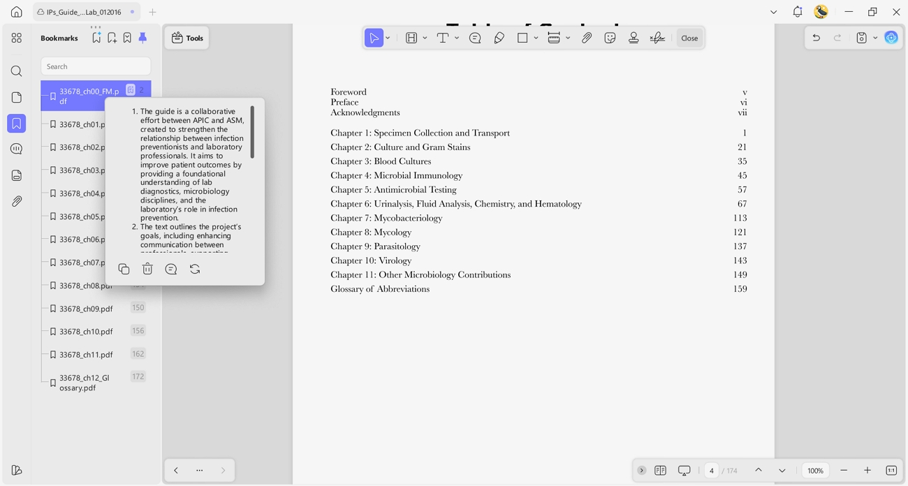 use updf ai bookmark long apic book