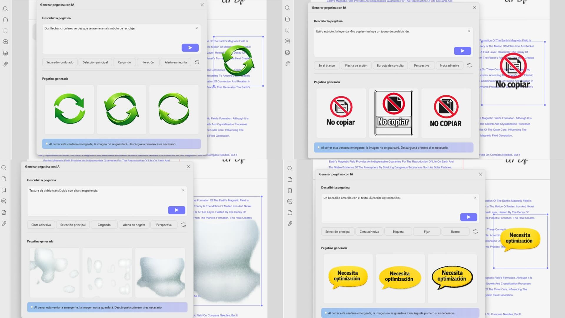 win ai generate sticker stamp watermark and background updf