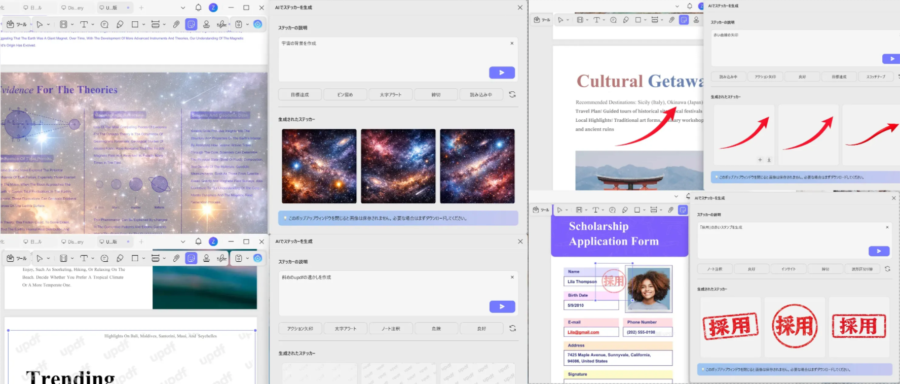 win ai generate sticker stamp watermark and background updf