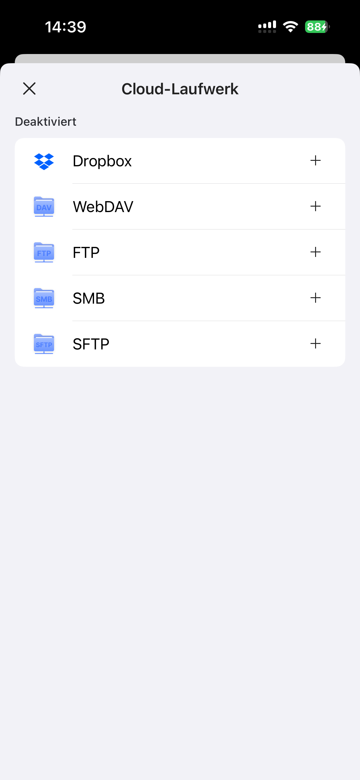 SMB- und SFTP-Server UPDF iOS