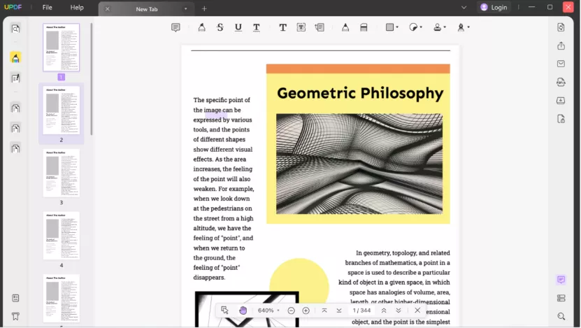 updf 1 main interface