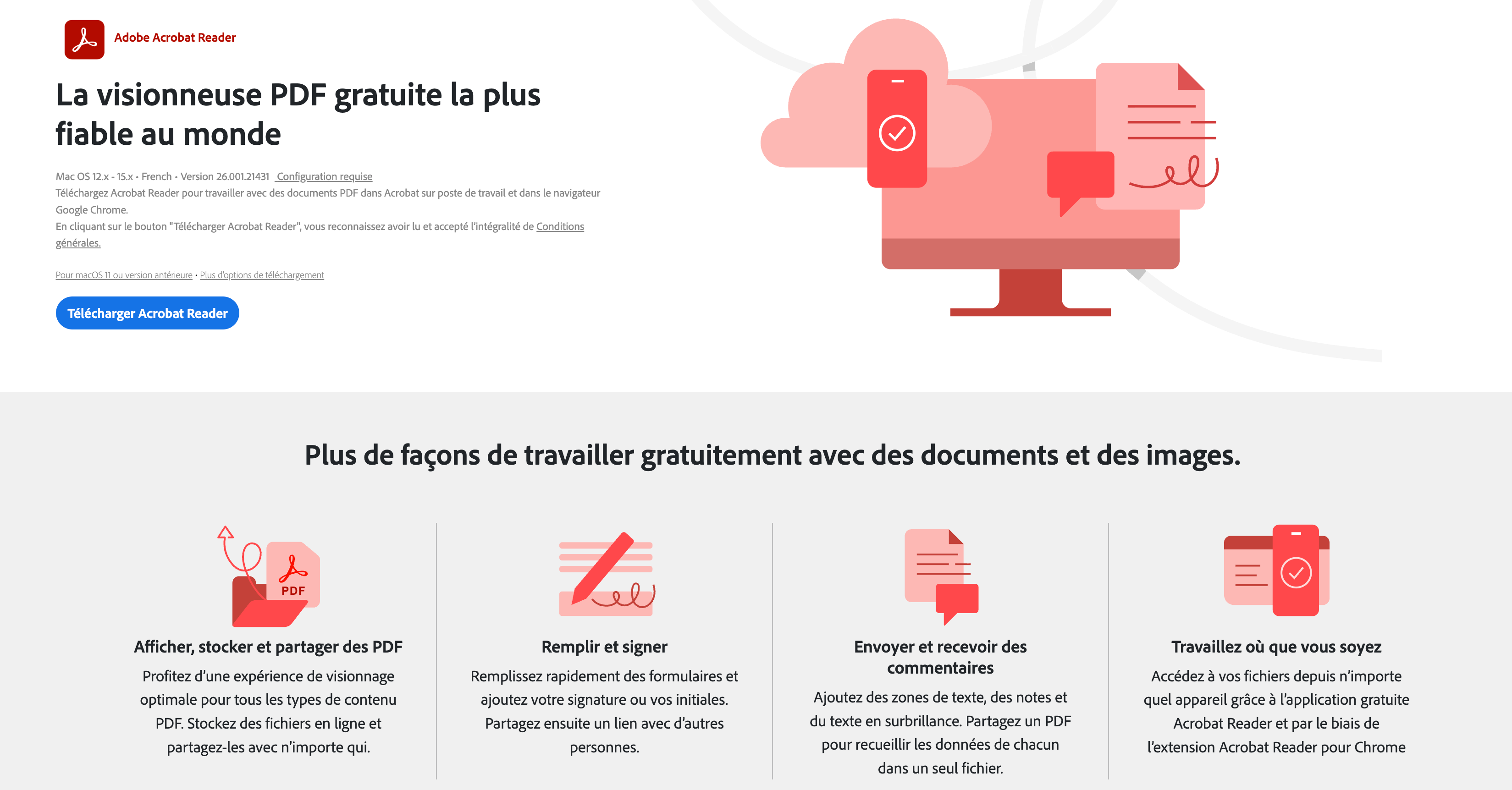 Réinstallez Adobe Acrobat depuis le site web.