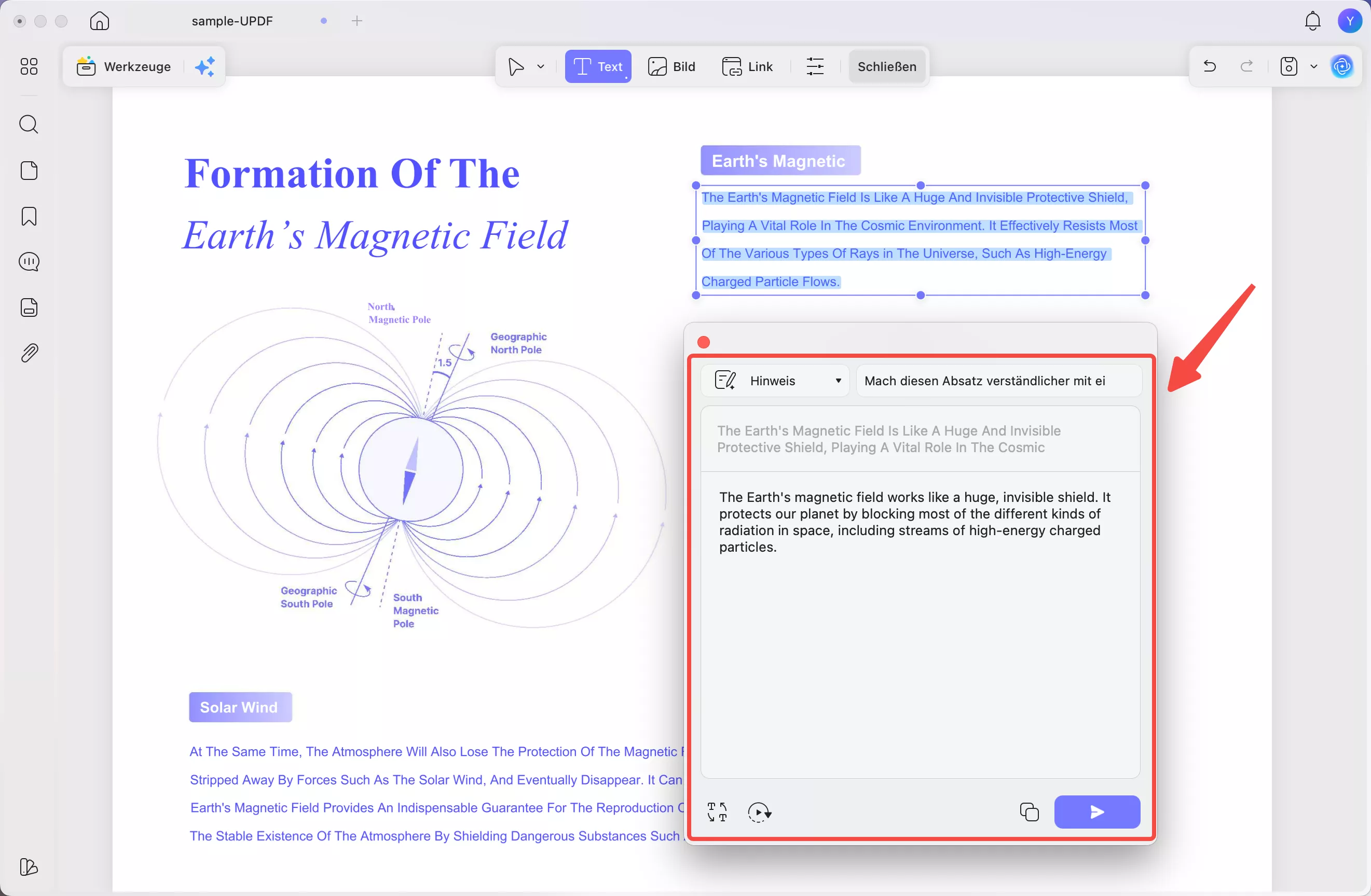 AI-Antwort auf benutzerdefinierte Eingabe bearbeiten