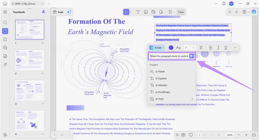 enter a custom text prompt