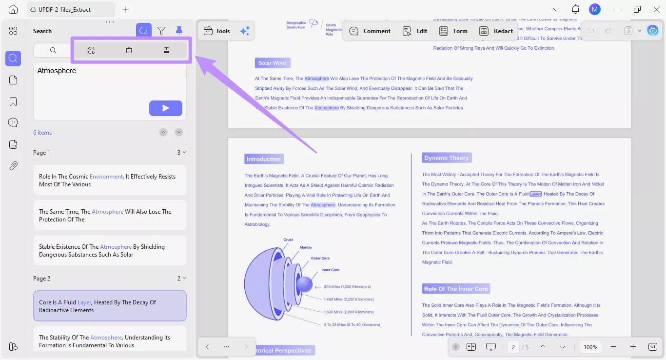 tools to replace, delete, or redact semantic terms
