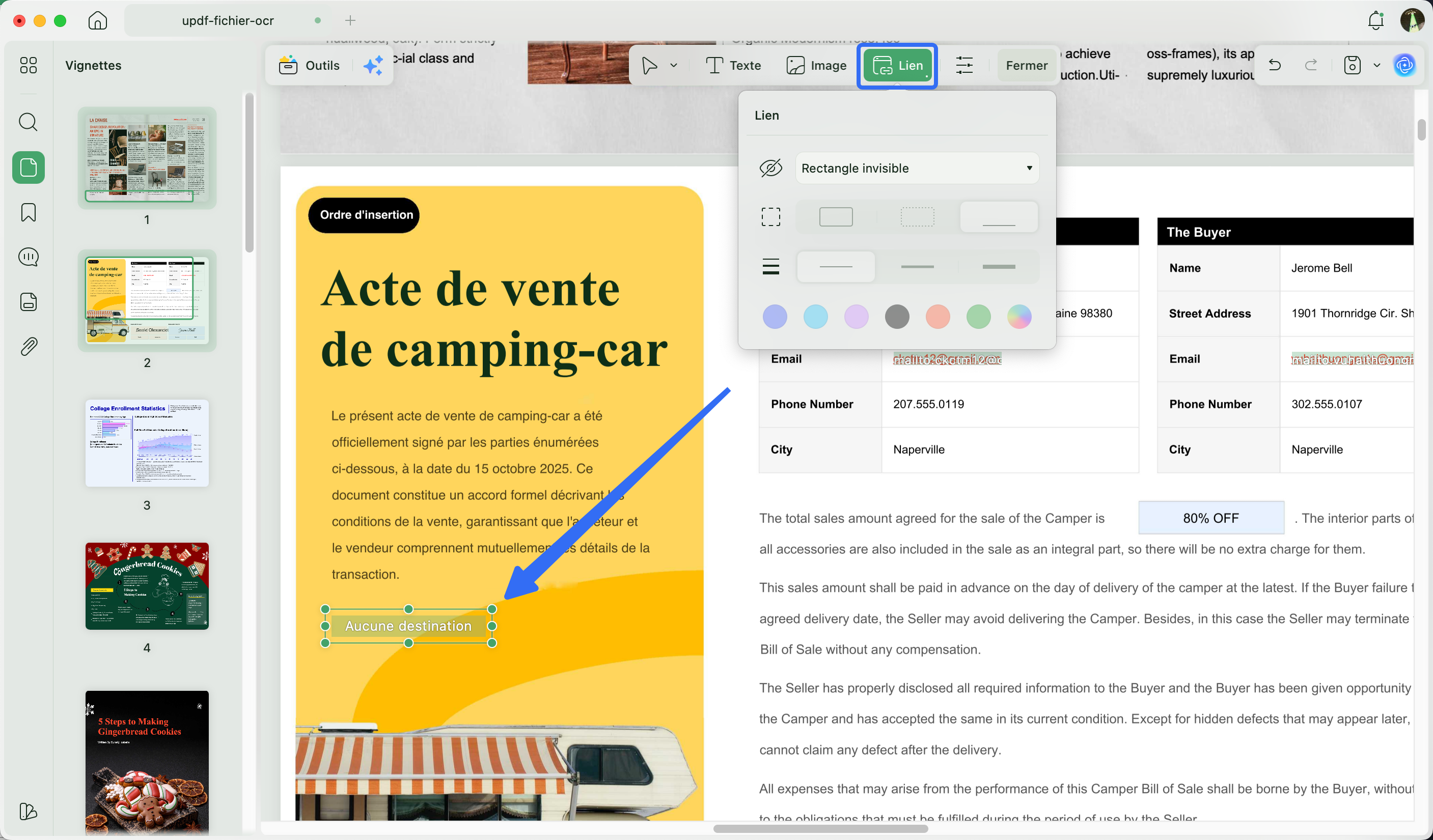 ajouter des liens vidéo en plus des compétences d'aide-soignant
