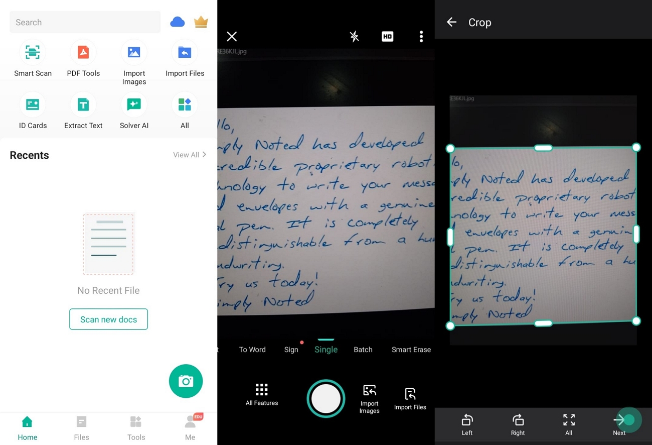 camscanner all in one paper scanner