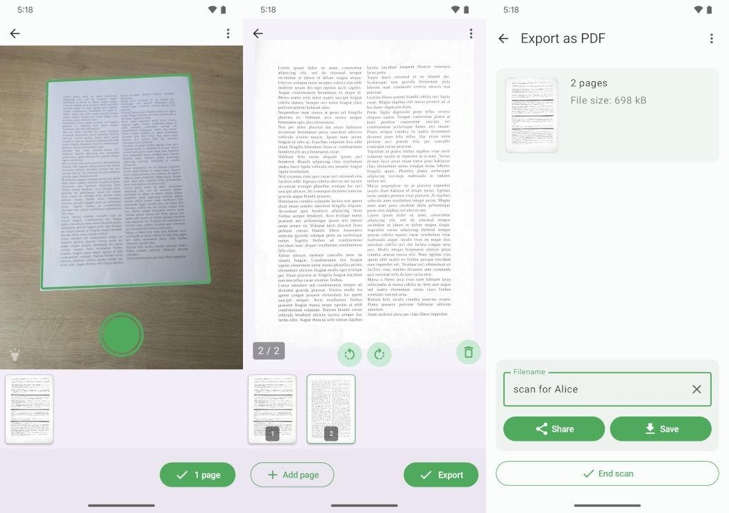 free android pdf scanner fairscan