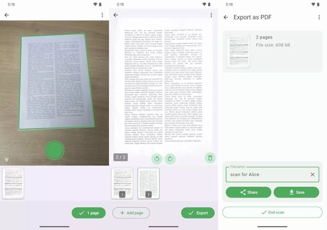 free android pdf scanner fairscan