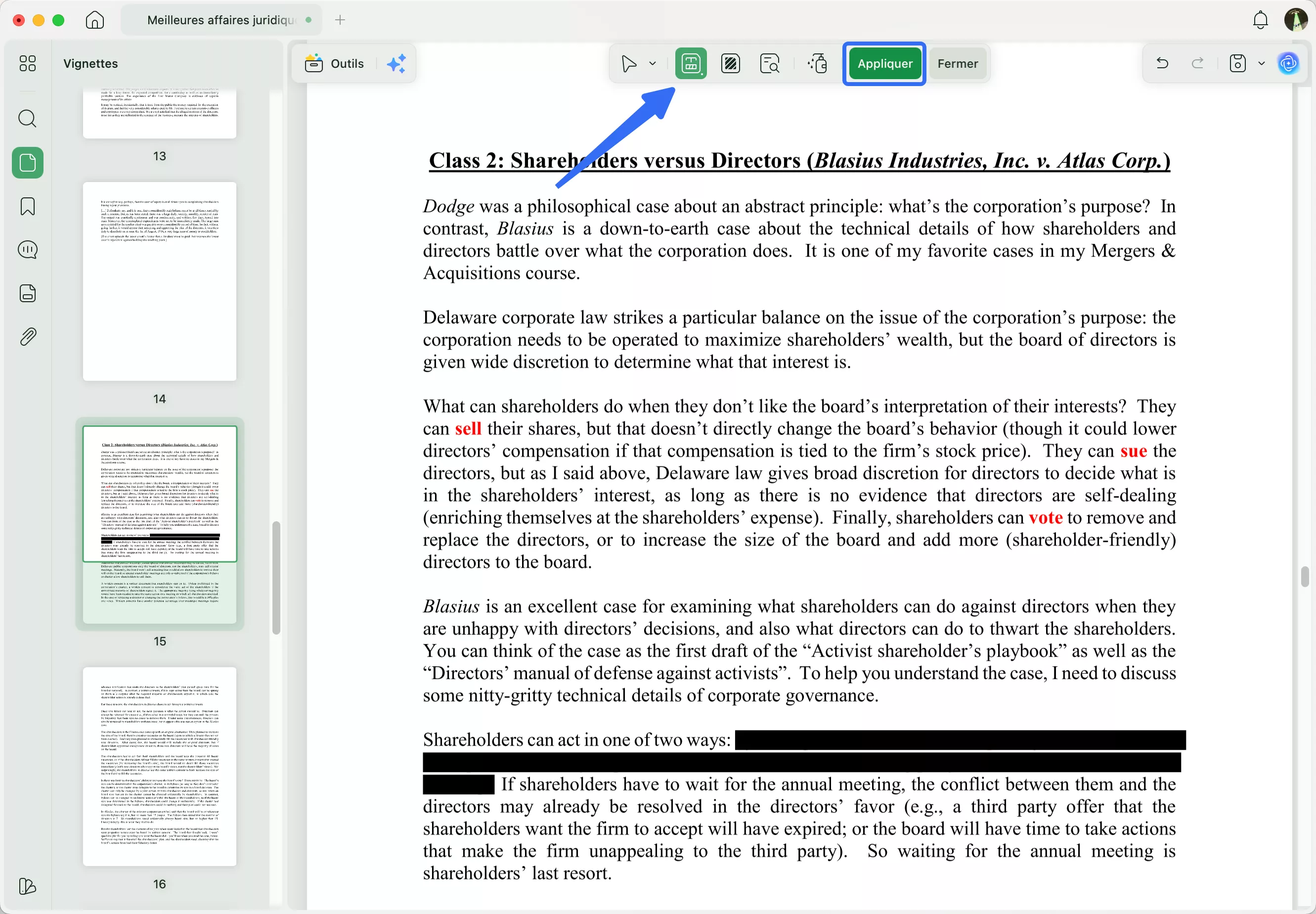 Occulter les informations sensibles