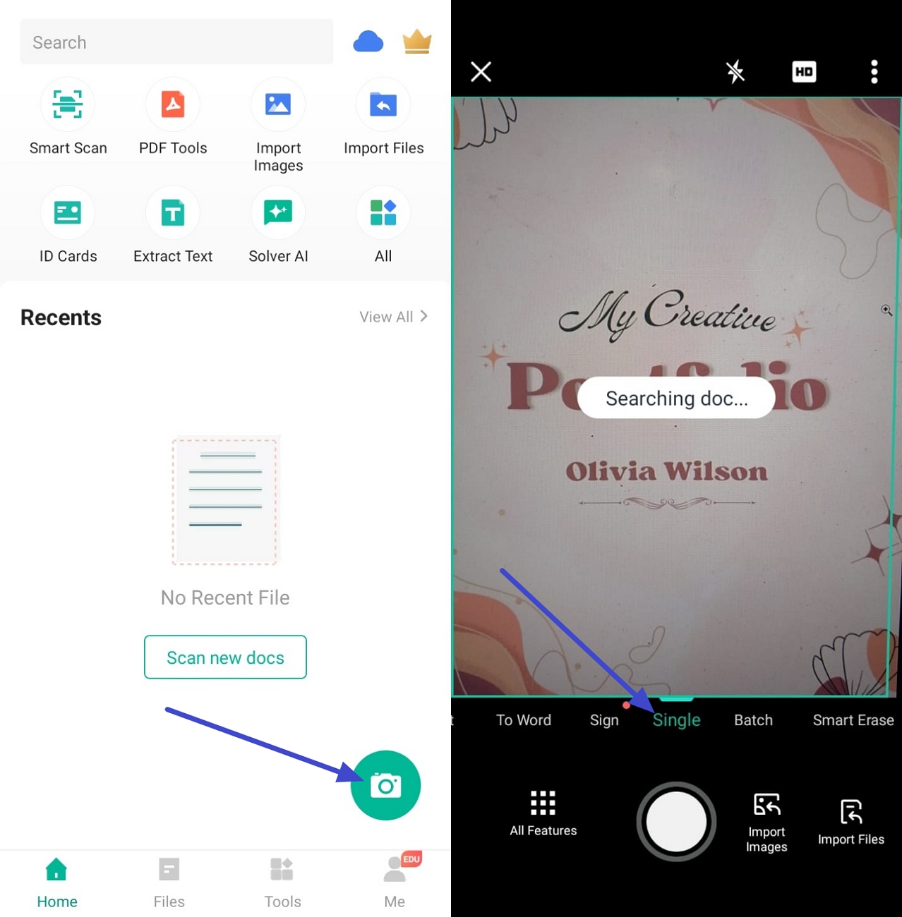 capture page image camscanner