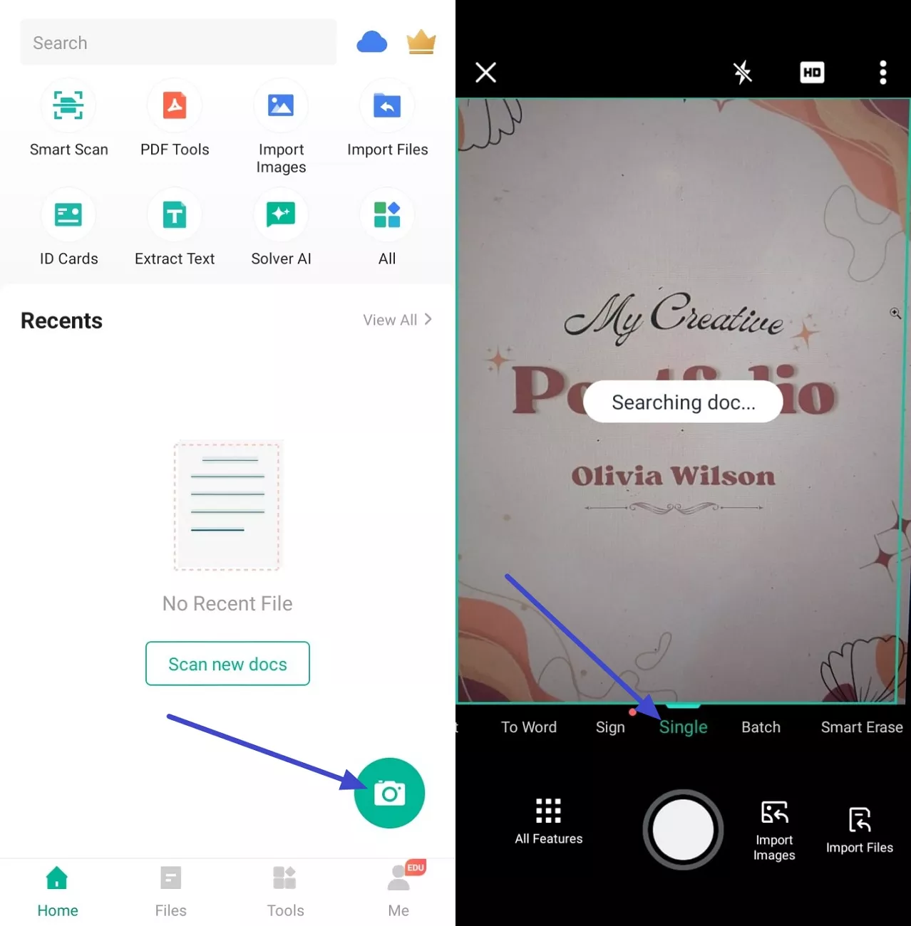 capture page image camscanner