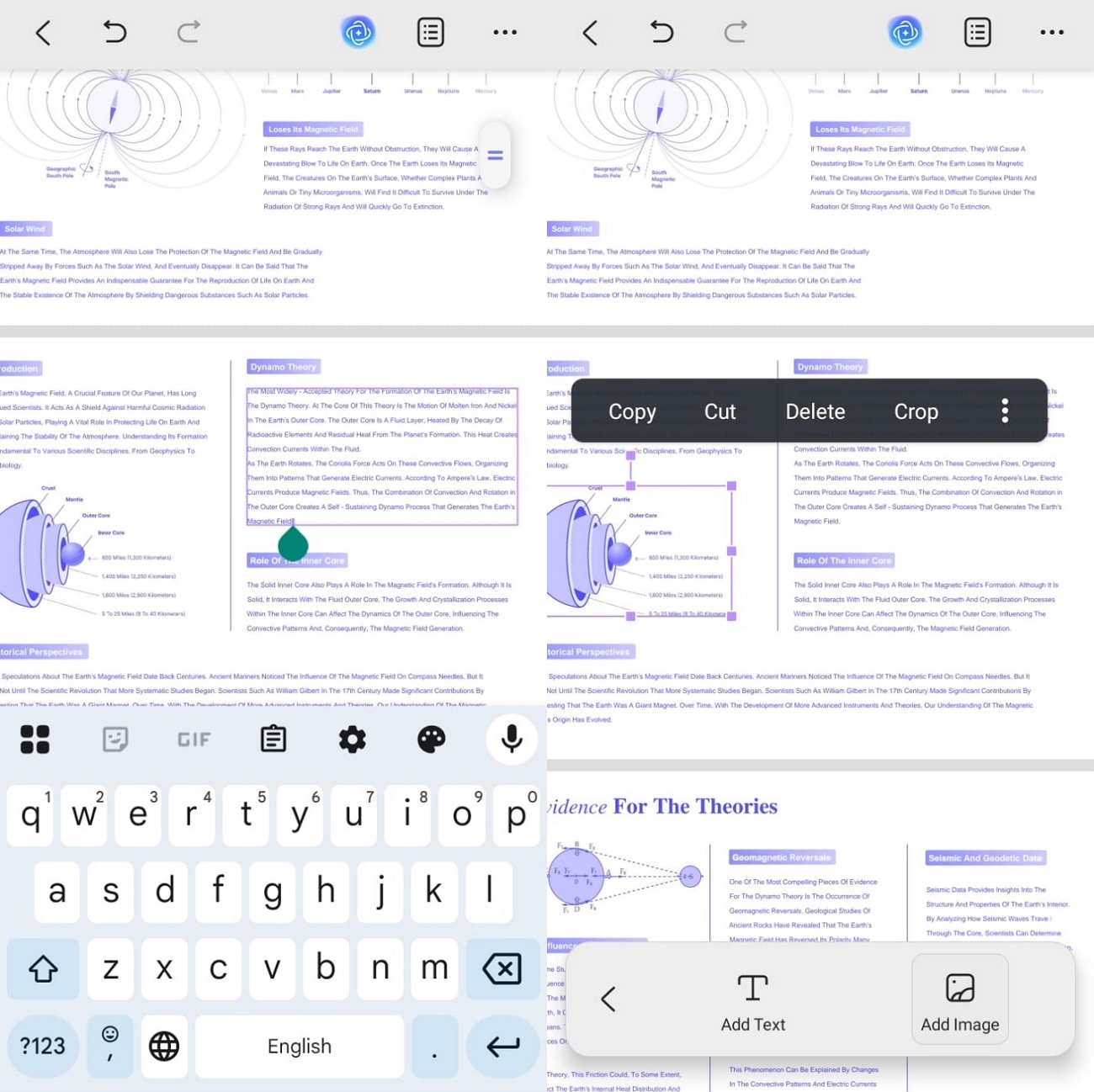 edit pdf text images updf android