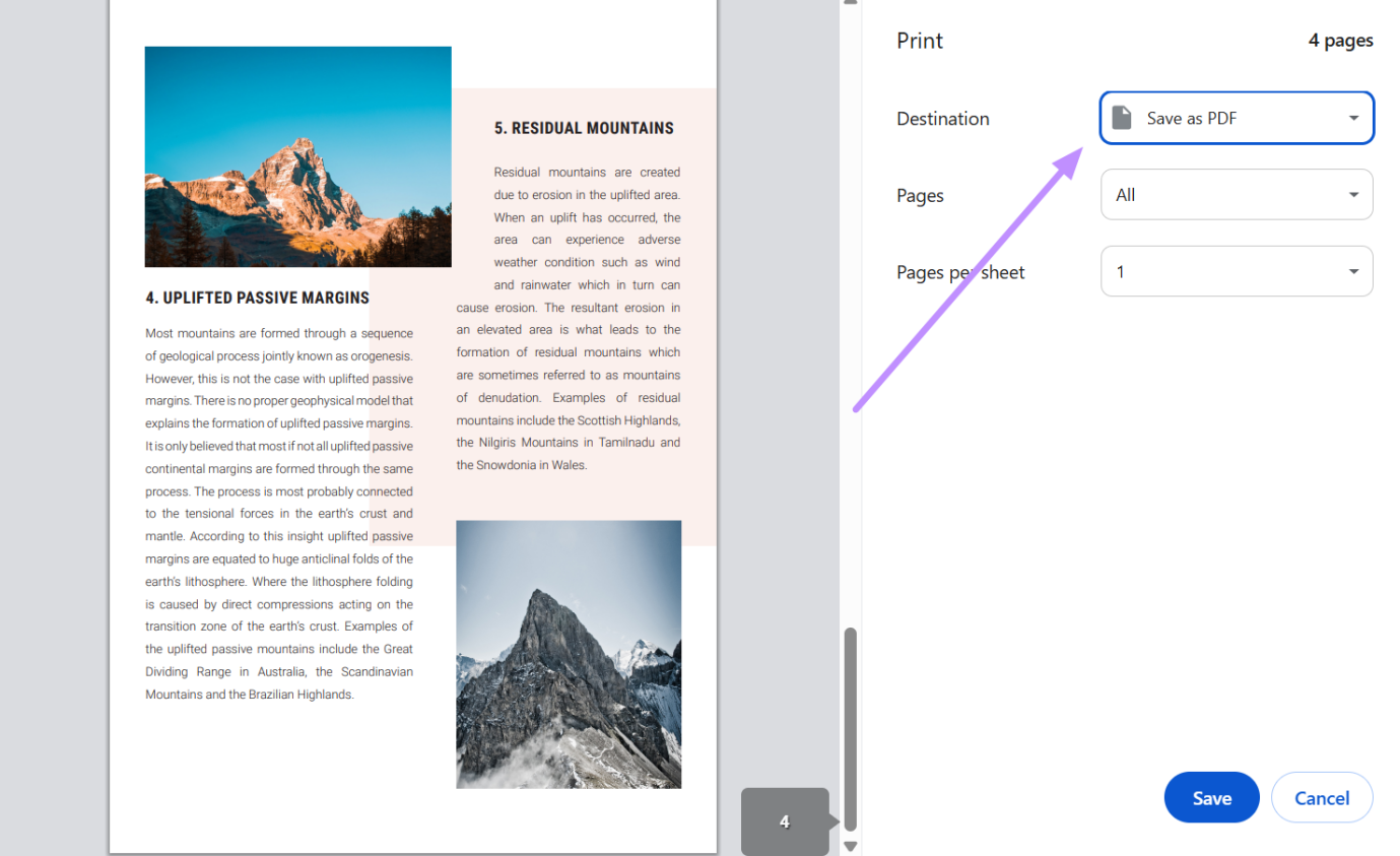 save file as pdf