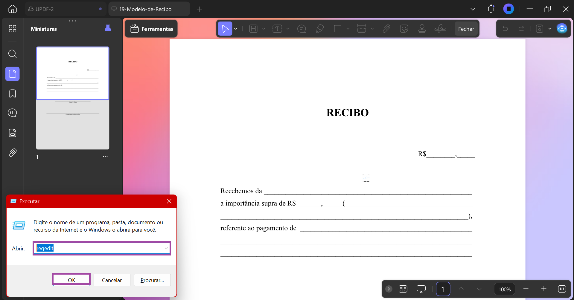 Clique em 'Exibir' e habilite o 'Painel de Visualização'