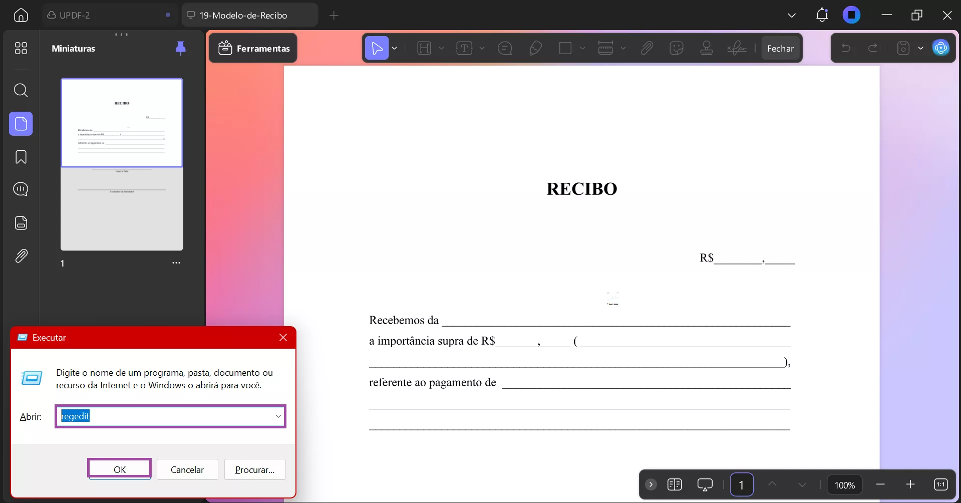 Clique em 'Exibir' e habilite o 'Painel de Visualização'