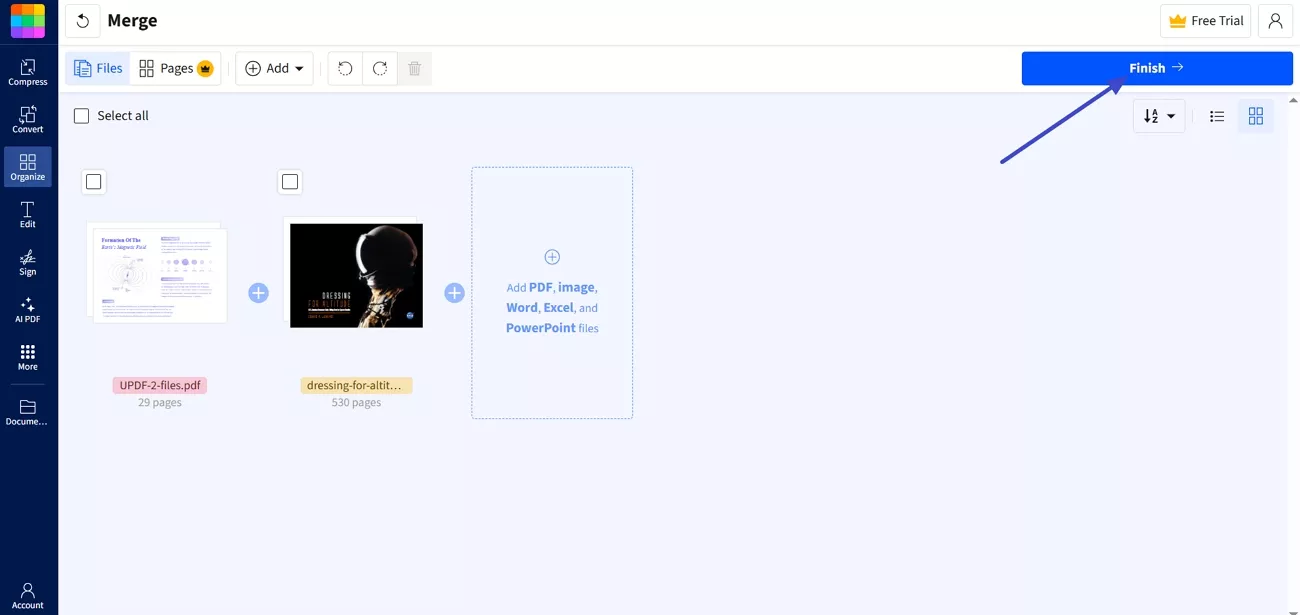 combine pdf files one pdf smallpdf