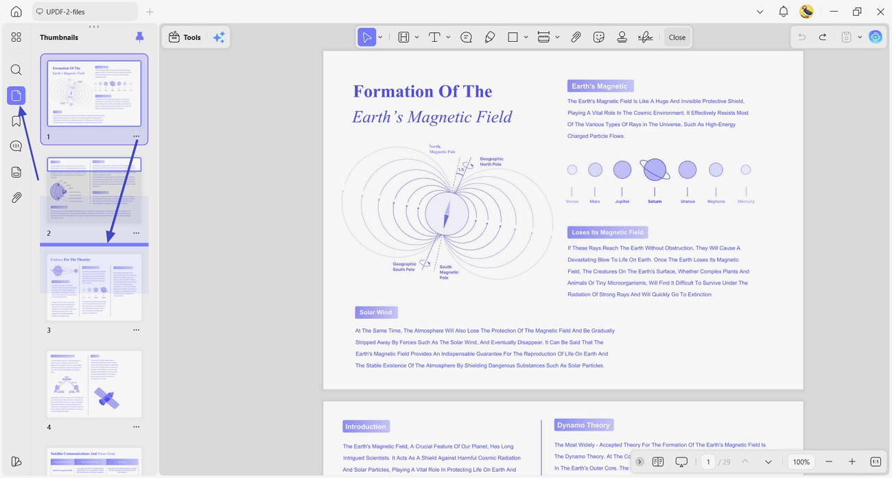 drag drop pages pages change position