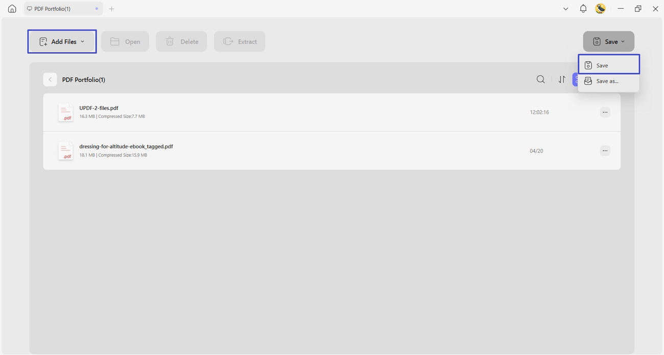 add pdf files add pdf porfolio
