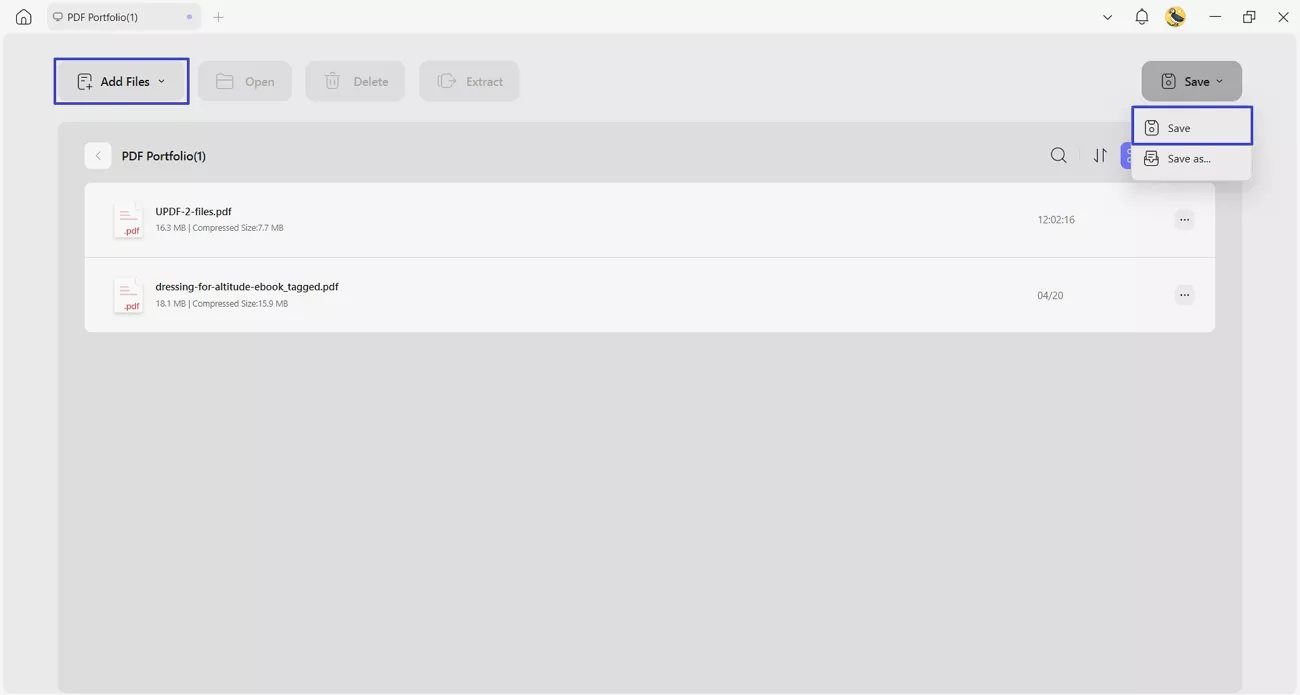 add pdf files add pdf porfolio